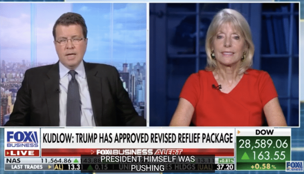 Fox Business: Liz Peek on President Trump increasing the coronavirus stimulus package offer to $1.8 trillion
