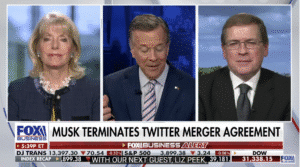 Fox Business: Musk Terminates Twitter Merger Agreement