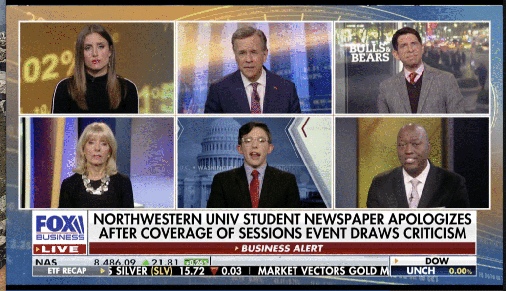 Fox Business Bulls & Bears: Northwestern University student newspaper apologizes after coverage of Sessions event draws criticism