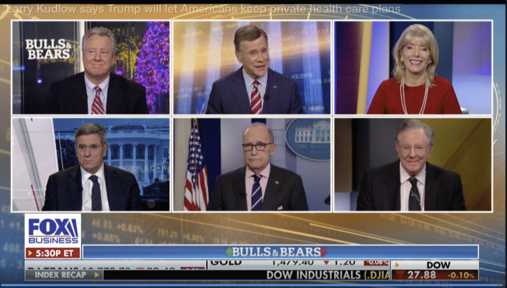 Fox News Bulls & Bears:Larry Kudlow says Trump will let Americans keep private health care plans