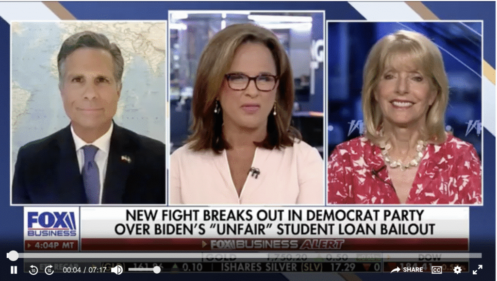 Fox Business: Pennsylvania Rep. Dan Meuser and Fox News contributor Liz Peek forecast the consequences of President Biden's student loan handouts on 'The Evening Edit'